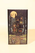 A spooky halloween gift box haunted mansion themed