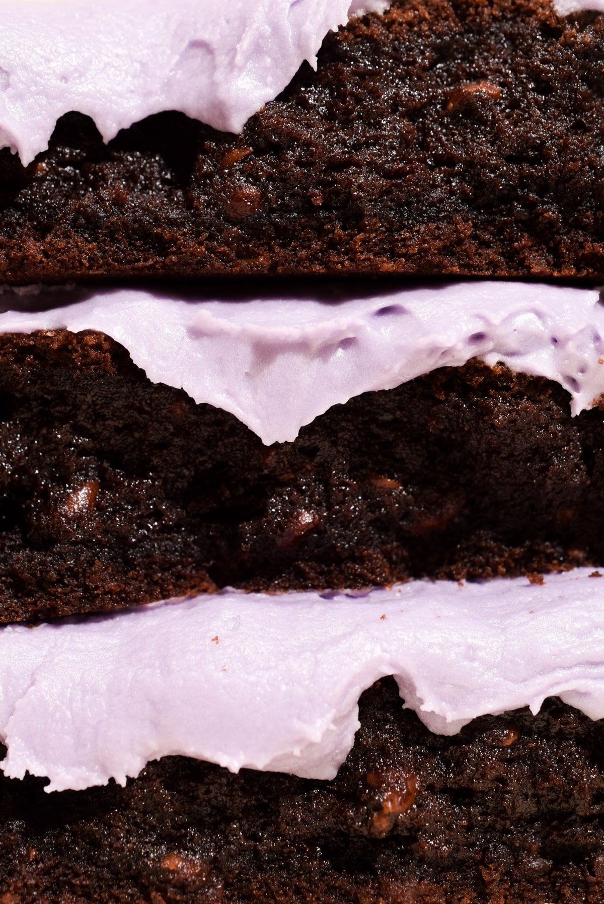a close up of the inside of a ghoulberry cookie